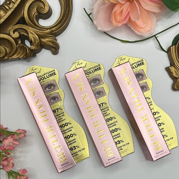 NEW Too Faced Better Than Sex Black Mascara Bundle